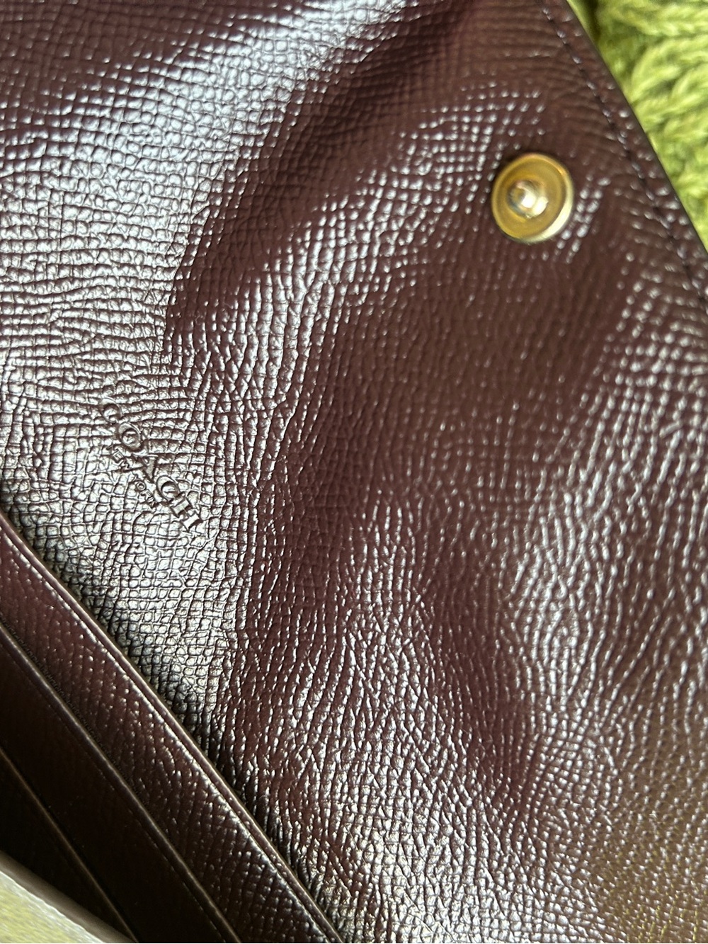 Coach Soft Long Wallet with Disco Pink Star Print on Brown Coated Canvas - Picture 5 of 12